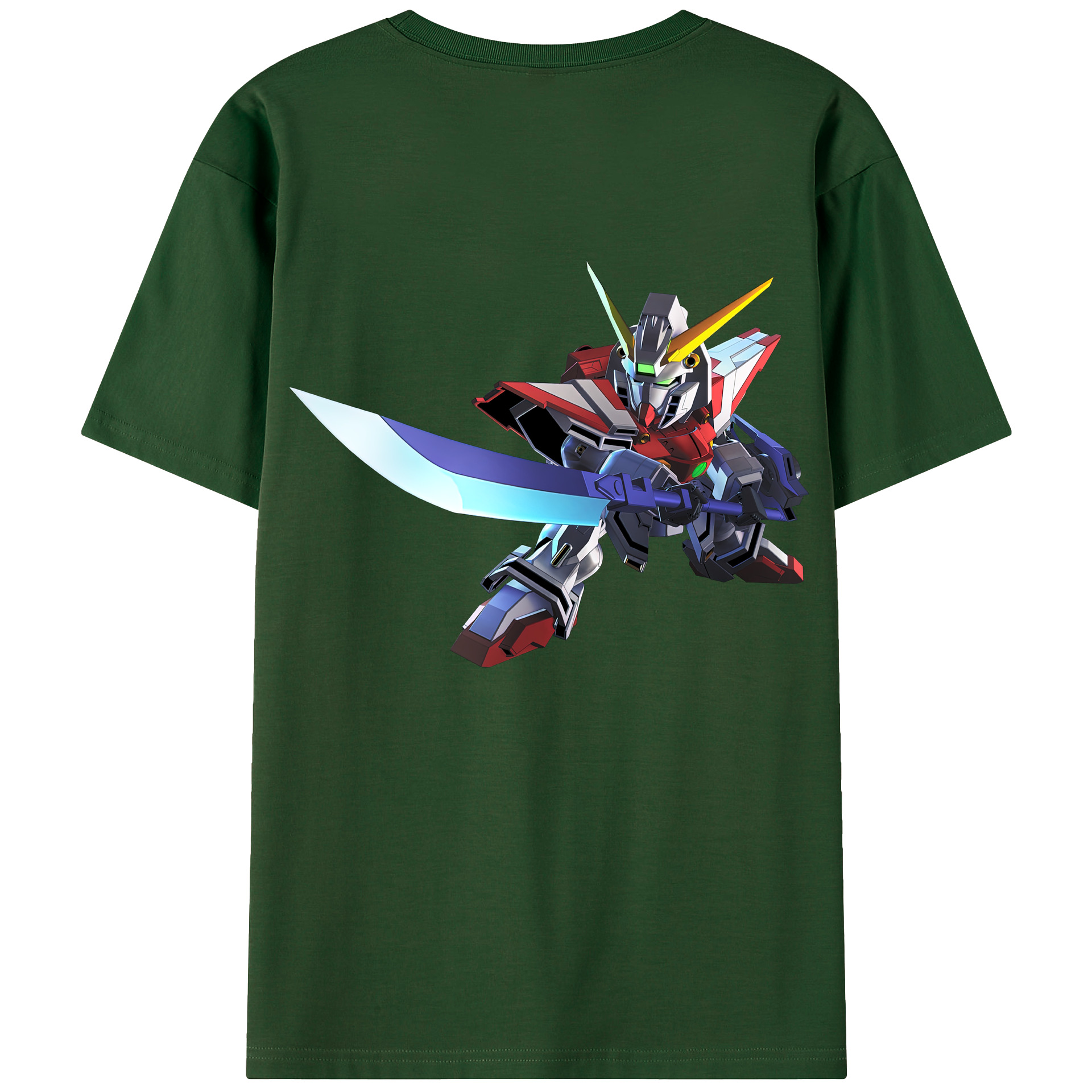 （画像用） 機動戦士ガンダム Mobile Suit Gundam 綿100％半袖Tシャツ（背面プリント）